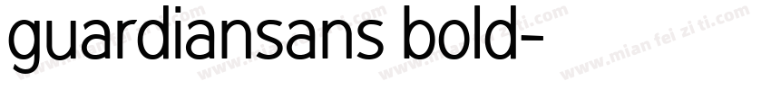 guardiansans bold字体转换